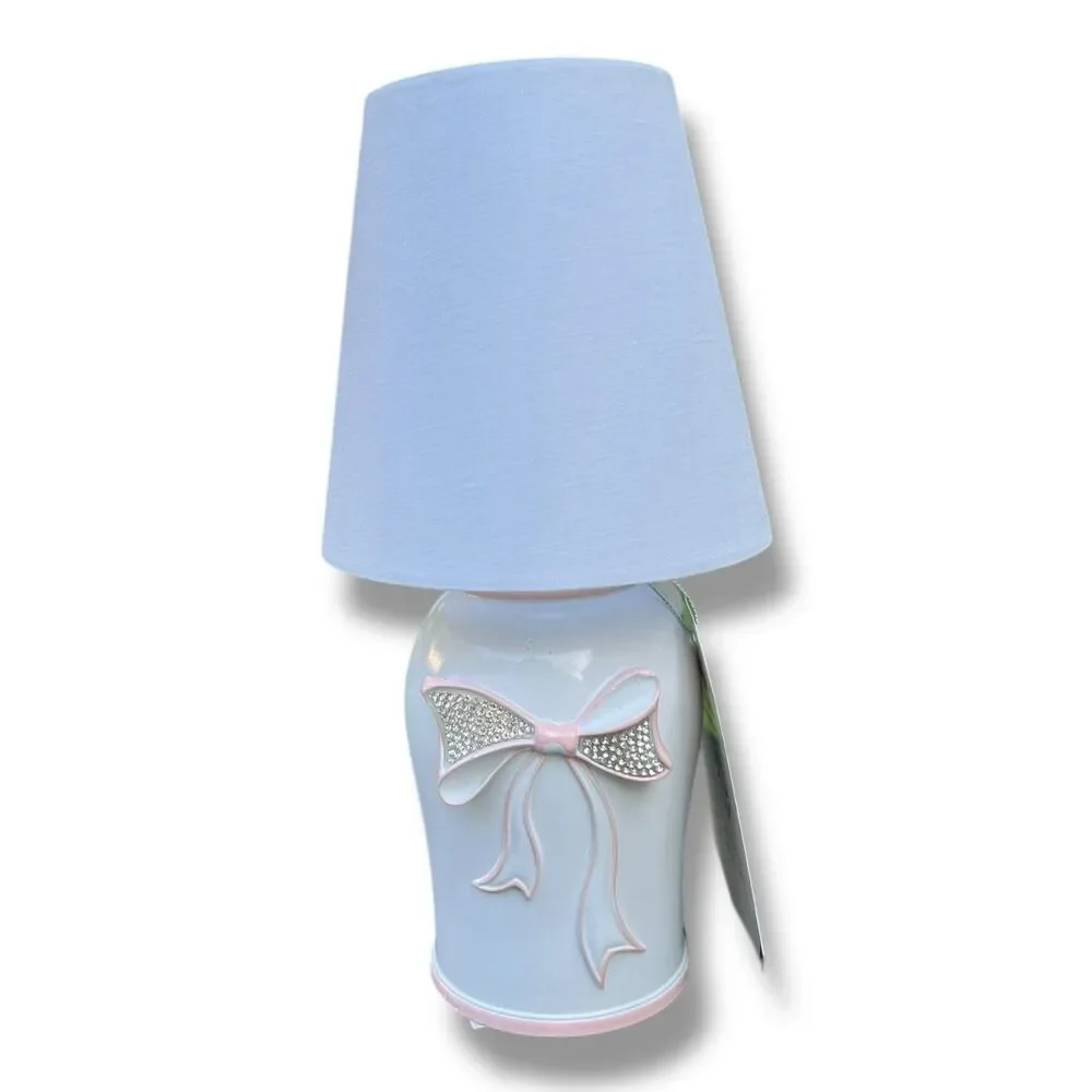 Coquette Bow Dimmable Tableside Nightlight Lamp